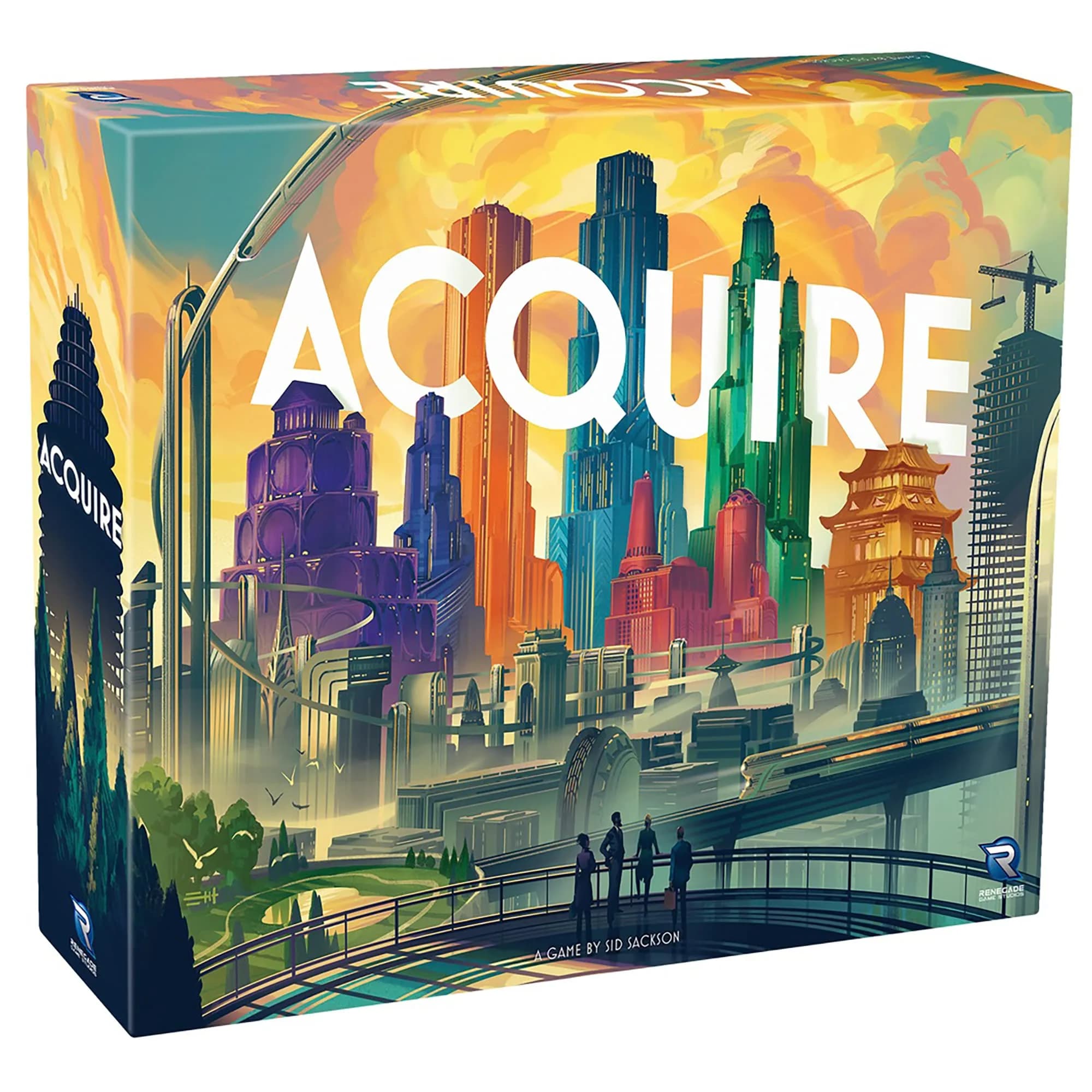Renegade Game Studios Acquire Board Game - Classic Strategy & Tycoon Modes | Strategic Real Estate Tycoon Game for 2-6 Players - main product image