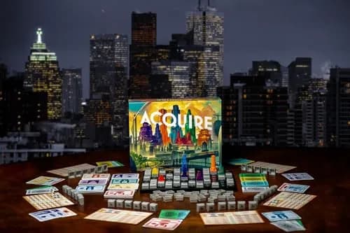Renegade Game Studios Acquire Board Game - Classic Strategy & Tycoon Modes | Strategic Real Estate Tycoon Game for 2-6 Players thumbnail 3
