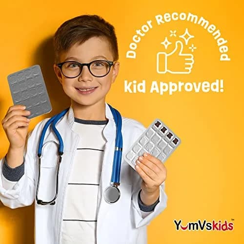 YUM-V'S Kids Probiotic Chocolate Bears 60 Count | 1 Billion CFU, Gluten-Free, Kosher & Halal (120g) thumbnail 6