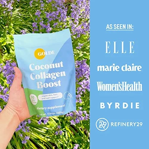 GOLDE Collagen Boost Vegan Creamer Vanilla Cream | Plant-Based Collagen Support for Hair, Skin & Nails (70-120 chars) thumbnail 6