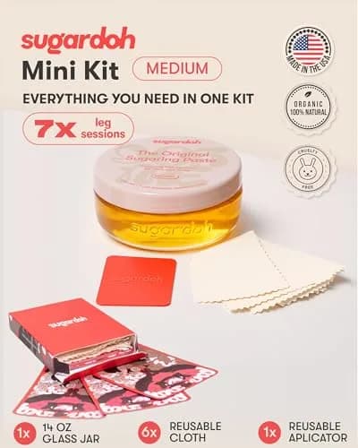 Sugardoh Big Doh Kit | Medium Sugaring Kit for Fine Hair | Gentle, Water-Washable, Vegan thumbnail 2