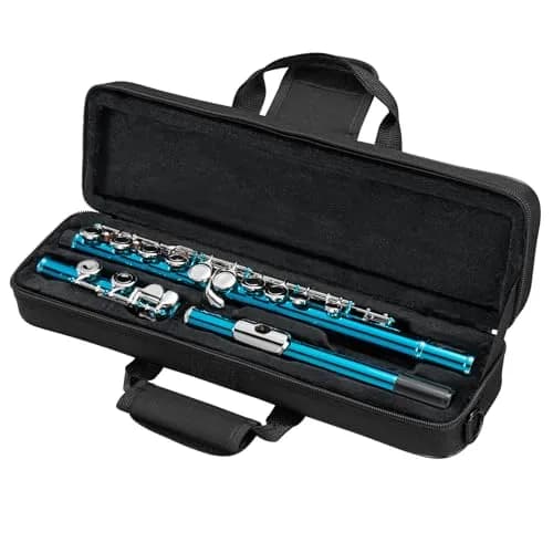 POGOLAB Flutes, Closed Hole C 16 Keys Flute for Beginners, Sky Blue | Student Brass & Woodwind Instrument thumbnail 7