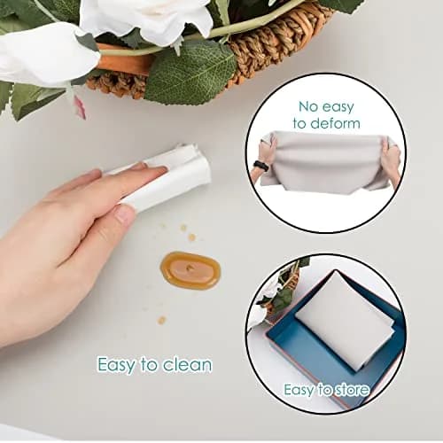QPIX DIGITAL Extra Large Silicone Table Mat 70cm x 50cm | Food-Grade BPA-Free Protector thumbnail 5