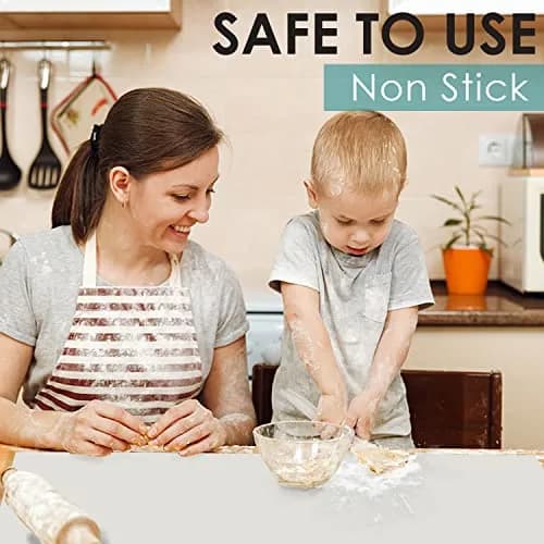 QPIX DIGITAL Extra Large Silicone Table Mat 70cm x 50cm | Food-Grade BPA-Free Protector thumbnail 2