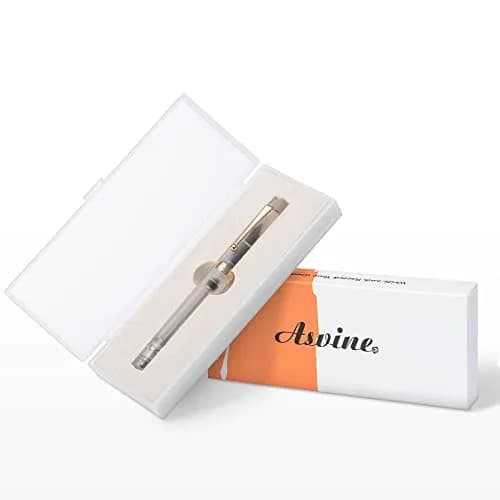 Asvine V126 Vacuum Filling Fountain Pen Extra Fine Nib, Frosted Clear Acrylic, 14.8cm (5.83in) | Smooth Writer thumbnail 6