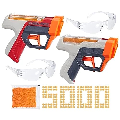 Nerf Pro Gelfire Dual Wield Pack Blasters with 5000 Gelfire Rounds & Eyewear | Ages 14+ thumbnail 1