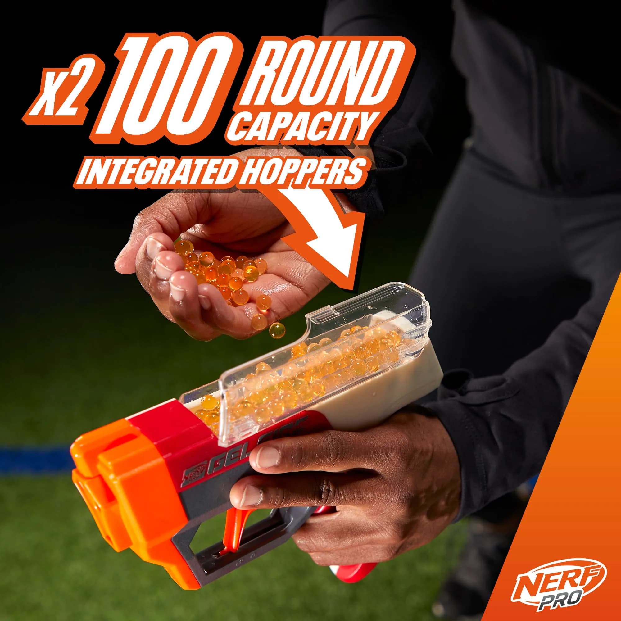 Nerf Pro Gelfire Dual Wield Pack Blasters with 5000 Gelfire Rounds & Eyewear | Ages 14+ - view 4