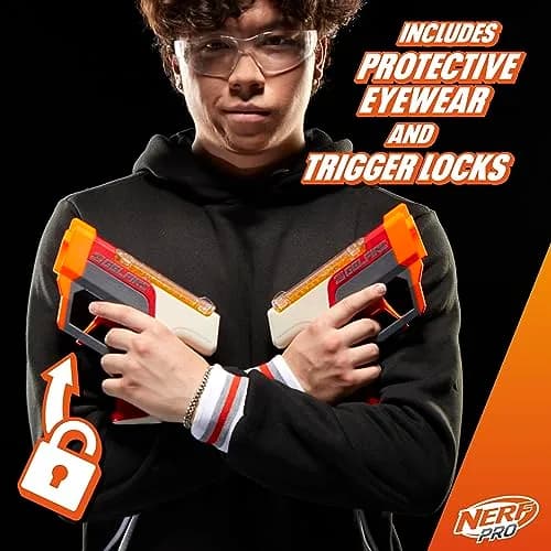 Nerf Pro Gelfire Dual Wield Pack Blasters with 5000 Gelfire Rounds & Eyewear | Ages 14+ thumbnail 5