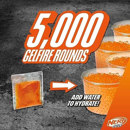 Nerf Pro Gelfire Dual Wield Pack Blasters with 5000 Gelfire Rounds & Eyewear | Ages 14+ thumbnail 6