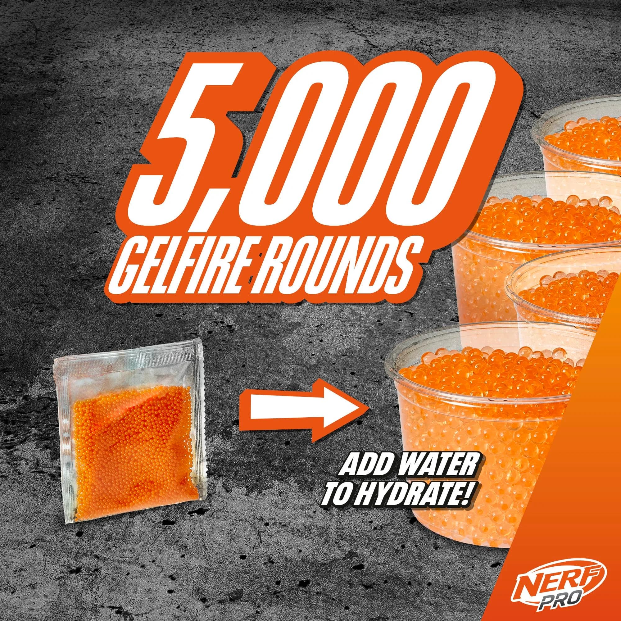 Nerf Pro Gelfire Dual Wield Pack Blasters with 5000 Gelfire Rounds & Eyewear | Ages 14+ - view 6