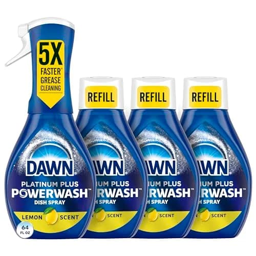Dawn Powerwash Dish Spray Lemon 1920ml (64 Fl Oz) | Removes 99% Grease in Half Time thumbnail 1
