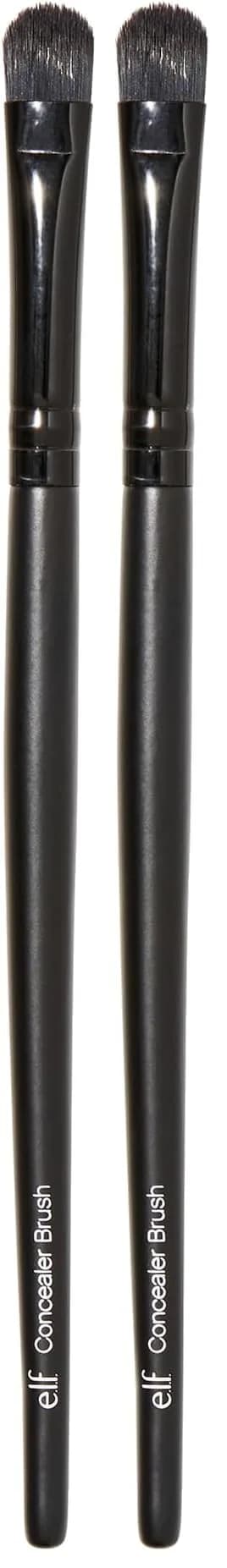 e.l.f. Concealer Brush, Flat Makeup Brush for Concealing Imperfections, Vegan & Cruelty-Free, (Pack of 2) | Synthetic Bristles for Flawless Finish