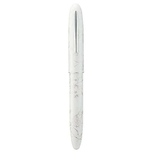 HONG DIAN N23 White Rabbit Fountain Pen, Long Blade Medium Nib Silver Trim, Metal Body, 141mm (5.55 inches) | Smooth Writing Instrument for Students & Professionals thumbnail 9