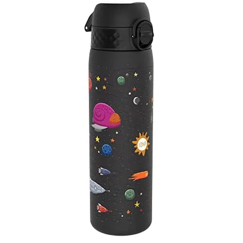 Ion8 Water Bottle, 500 ml/18 oz, Leak Proof, BPA Free, Spaceships Design thumbnail 1