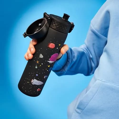 Ion8 Water Bottle, 500 ml/18 oz, Leak Proof, BPA Free, Spaceships Design thumbnail 7