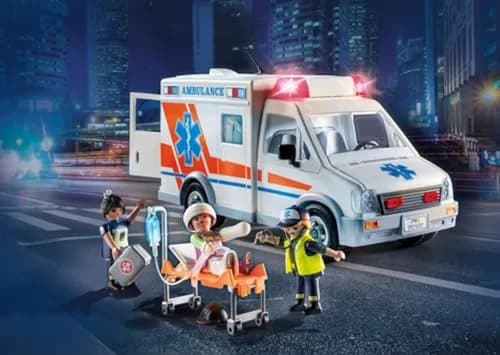 Playmobil Ambulance with Accessories & 3 Figures | Realistic Rescue Toy for Kids thumbnail 8