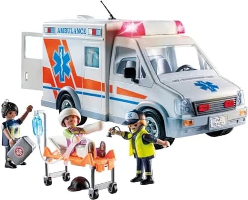 Playmobil Ambulance with Accessories & 3 Figures | Realistic Rescue Toy for Kids thumbnail 2