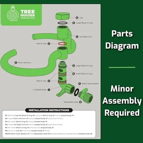Tree Hugger Sprinkler 360° Outward Spray Tree Watering Ring 7 Inch | Targeted Root Zone Hydration for Trees thumbnail 7
