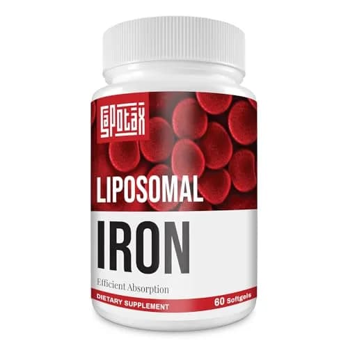 Sapotax Liposomal Fe Iron Supplement 65 mg | Blood & Energy Support for Adults thumbnail 1