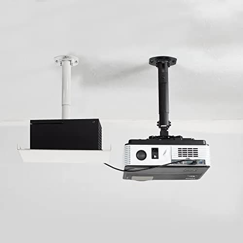 VIVO Universal Ceiling Extending Projector Tray Mount, Height Adjustable Projection 37.2cm (14.6in) | No Hole Installation thumbnail 6