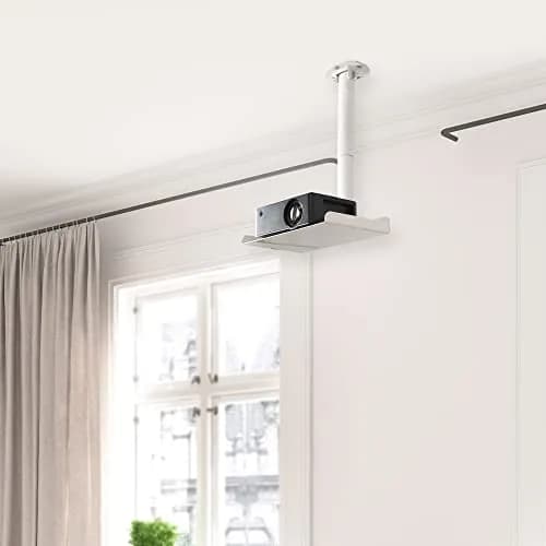 VIVO Universal Ceiling Extending Projector Tray Mount, Height Adjustable Projection 37.2cm (14.6in) | No Hole Installation thumbnail 2