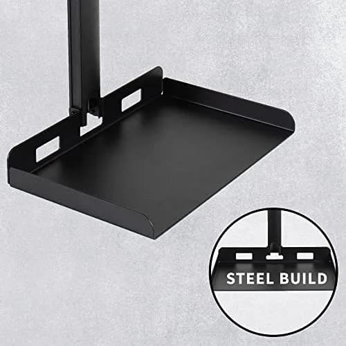 VIVO Universal Extending Ceiling Projector Tray Mount Black | Height Adjustable Projection, No Hole Installation, Hidden Cable Routing (13.8" x 8.7" Tray, 11 lb Capacity) thumbnail 5