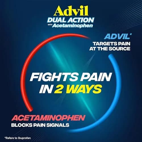 HALEON Advil Dual Action Caplets 216 | 8-Hour Pain Relief with Ibuprofen & Acetaminophen thumbnail 3