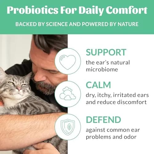 SKOUT'S HONOR Probiotic Cat Ear Cleaner 4 oz | Gentle, Alcohol-Free, Aloe Vera Formula thumbnail 4