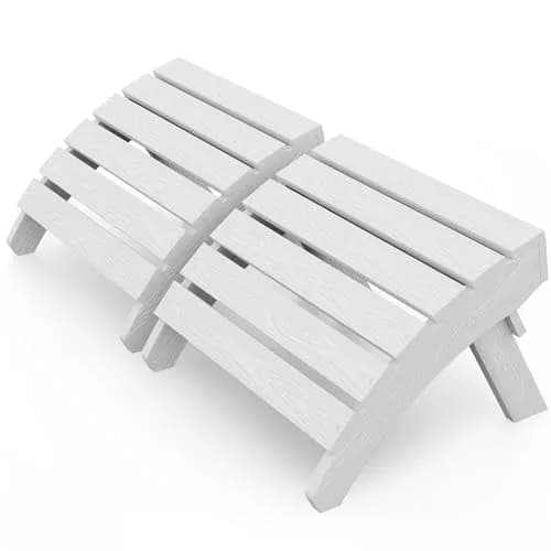 MXIMU Folding Adirondack Ottoman Set of 2 | Stable, Weatherproof, Easy Assembly, 350 lbs Support thumbnail 1