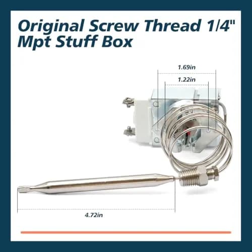 Lisnhlin Thermostat RX-1-36 for Fryer 1/4" Mpt Stuff Box | Deep Fryer 200-400°F thumbnail 5