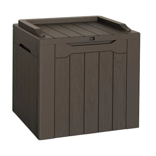Flamaker Deck Box 31 Gallon Waterproof Resin Storage Box with Lid | Lockable, UV Resistant, Lightweight thumbnail 1