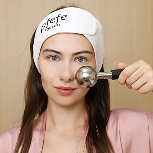 pfefe Stainless Steel Ice Globes for Face & Eyes, 2-Pack | Cooling Roller for Puffiness, Wrinkles, Headaches thumbnail 5