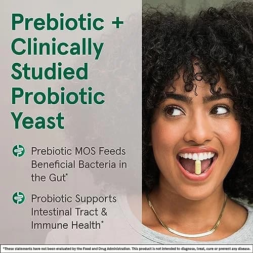 Jarrow Formulas Saccharomyces Boulardii + MOS Probiotic Yeast 180 Veggie Caps | 5 Billion CFU Gut Health Support thumbnail 4