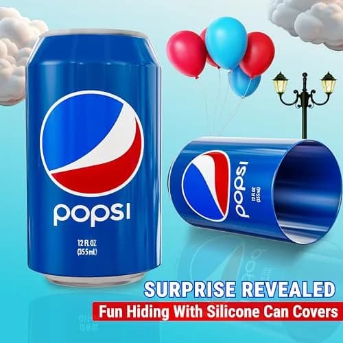 BeerSkin Silicone Can Covers that Look Like Soda 12 oz (355 ml) - 1 Pack | Fun Beverage Insulator for Parties & Outdoors thumbnail 5