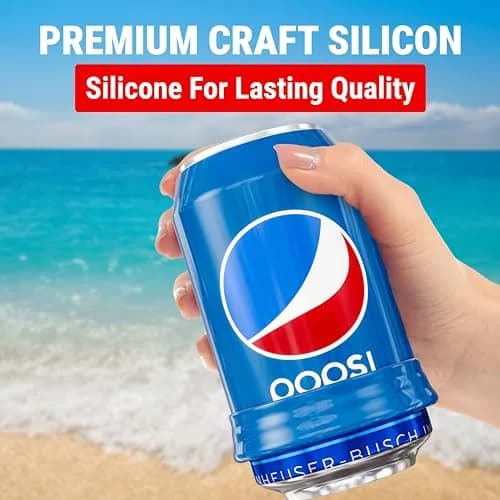BeerSkin Silicone Can Covers that Look Like Soda 12 oz (355 ml) - 1 Pack | Fun Beverage Insulator for Parties & Outdoors thumbnail 3