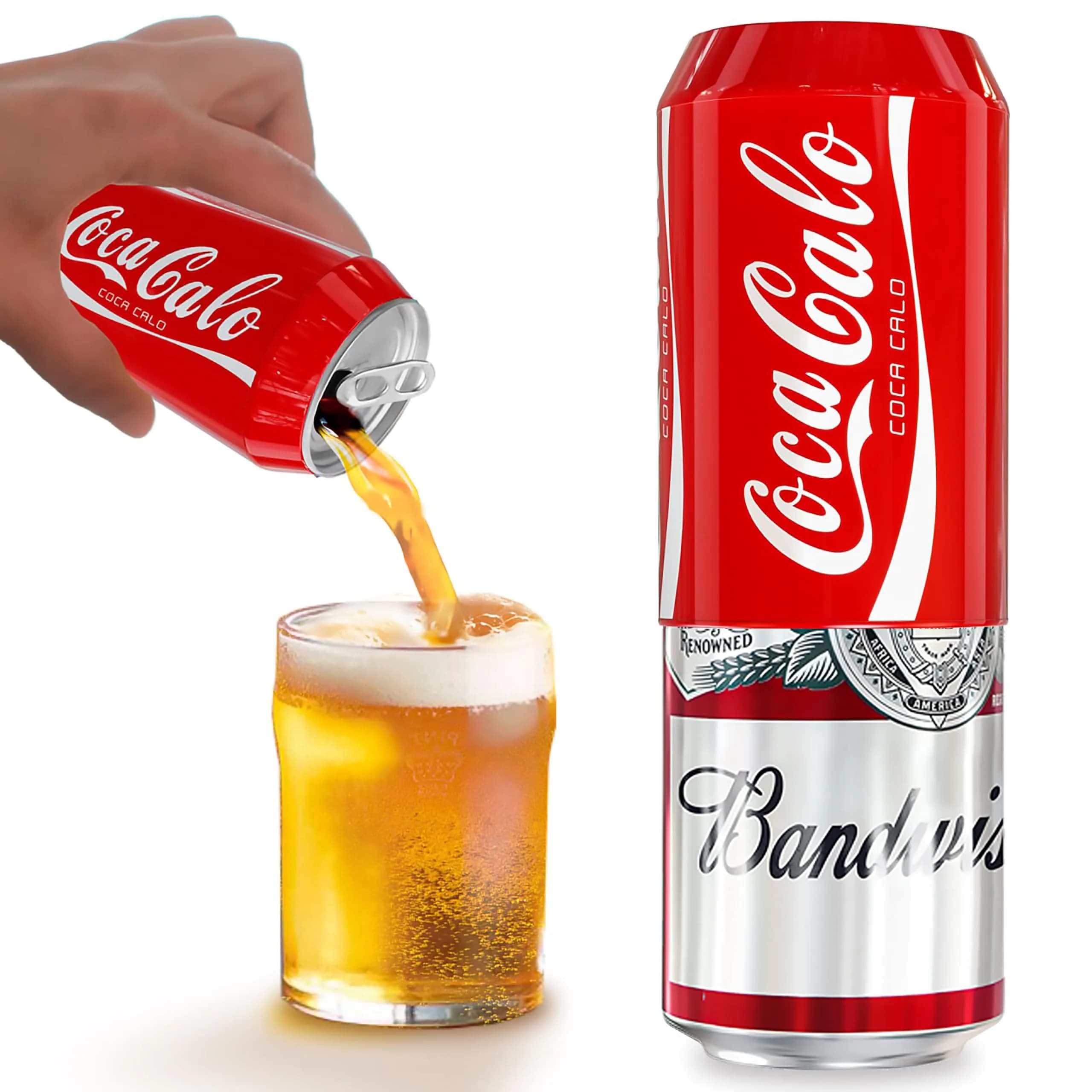 BeerSkin Silicone Can Covers that Look Like Soda 12 oz (355 ml) - 1 Pack | Fun Beverage Insulator for Parties & Outdoors