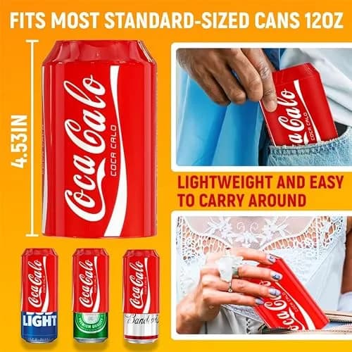 BeerSkin Silicone Can Covers that Look Like Soda 12 oz (355 ml) - 1 Pack | Fun Beverage Insulator for Parties & Outdoors thumbnail 4