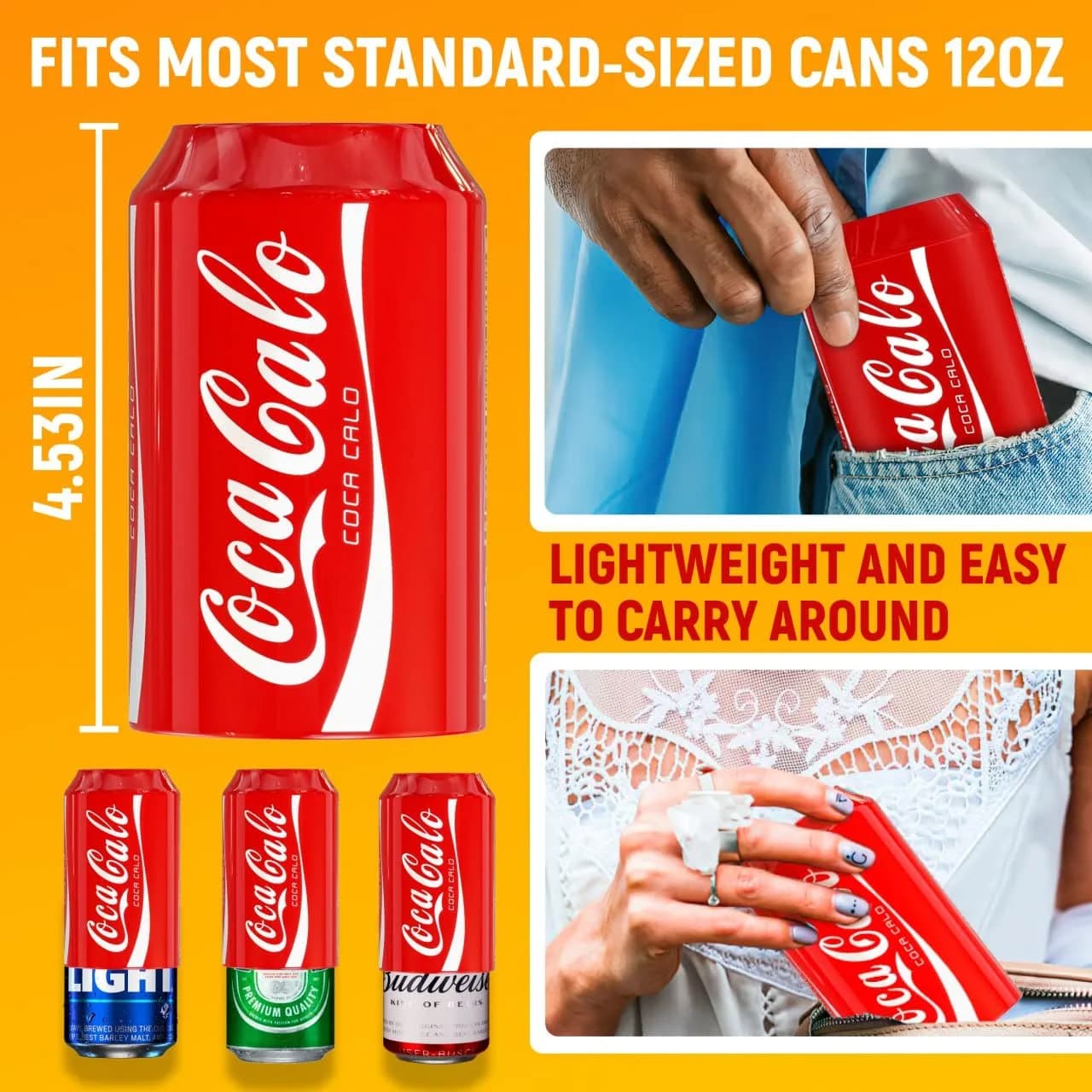 Skywin Silicone Can Covers that Look Like Soda 12 oz (355 ml) - 10 Pack | Fun Beverage Insulators for Parties & Outdoors - view 4