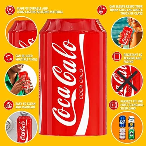 Skywin Silicone Can Covers that Look Like Soda 12 oz (355 ml) - 10 Pack | Fun Beverage Insulators for Parties & Outdoors thumbnail 8