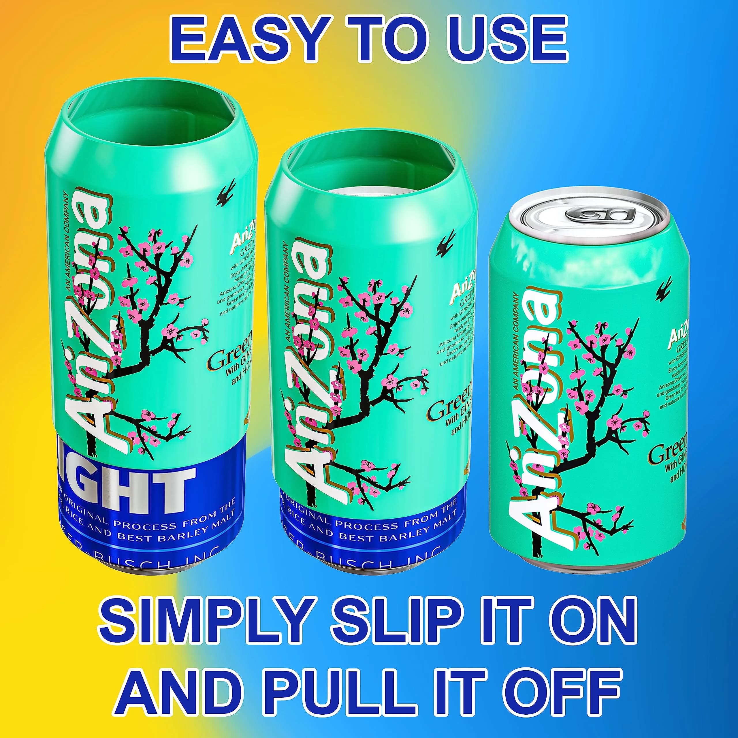 Skywin Silicone Can Covers that Look Like Soda 12 oz (355 ml) - 10 Pack | Fun Beverage Insulator for Parties & Outdoors - view 5