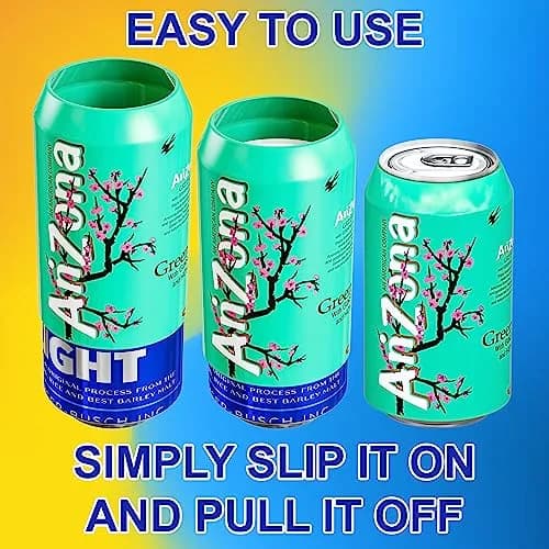 Skywin Silicone Can Covers that Look Like Soda 12 oz (355 ml) - 10 Pack | Fun Beverage Insulator for Parties & Outdoors thumbnail 5