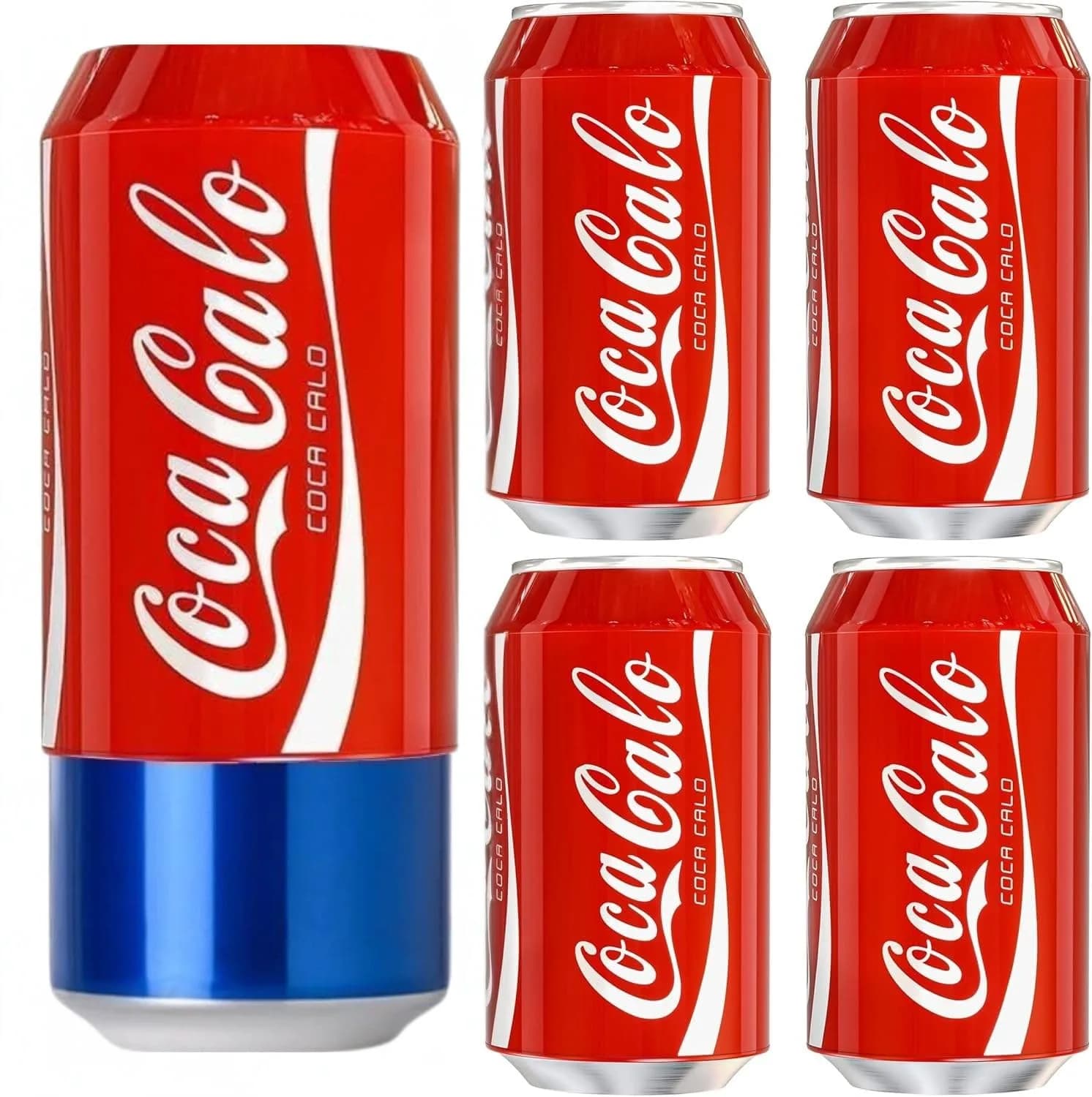 BeerSkin Silicone Can Covers that Look Like Soda 12 oz (355 ml) - 5 Pack | Blend In Anywhere — Red