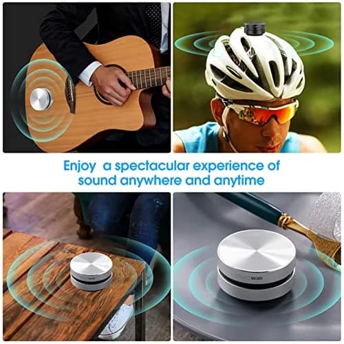 Henniu Bone Conduction Speakers 2 Pack Silver | DIY Sound Experience with BT 5.0 thumbnail 4