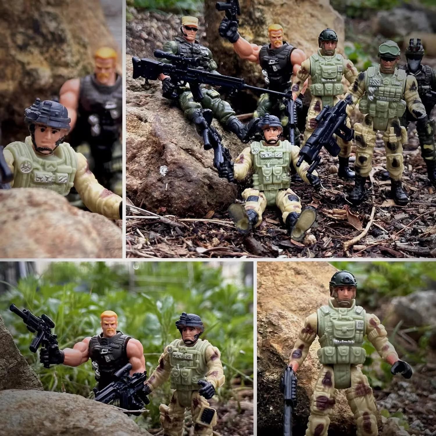 MQSTARSRISE Army Men Action Figures with Weapons | Detachable & Safe Plastic Playset thumbnail 4