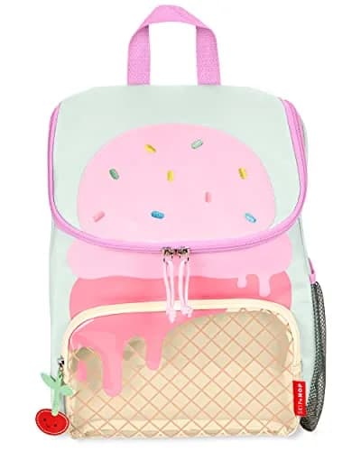 Skip Hop Sparks Kid's Backpack, Ice Cream | Big Kid School Bag with Easy Access & Cute Charms thumbnail 3