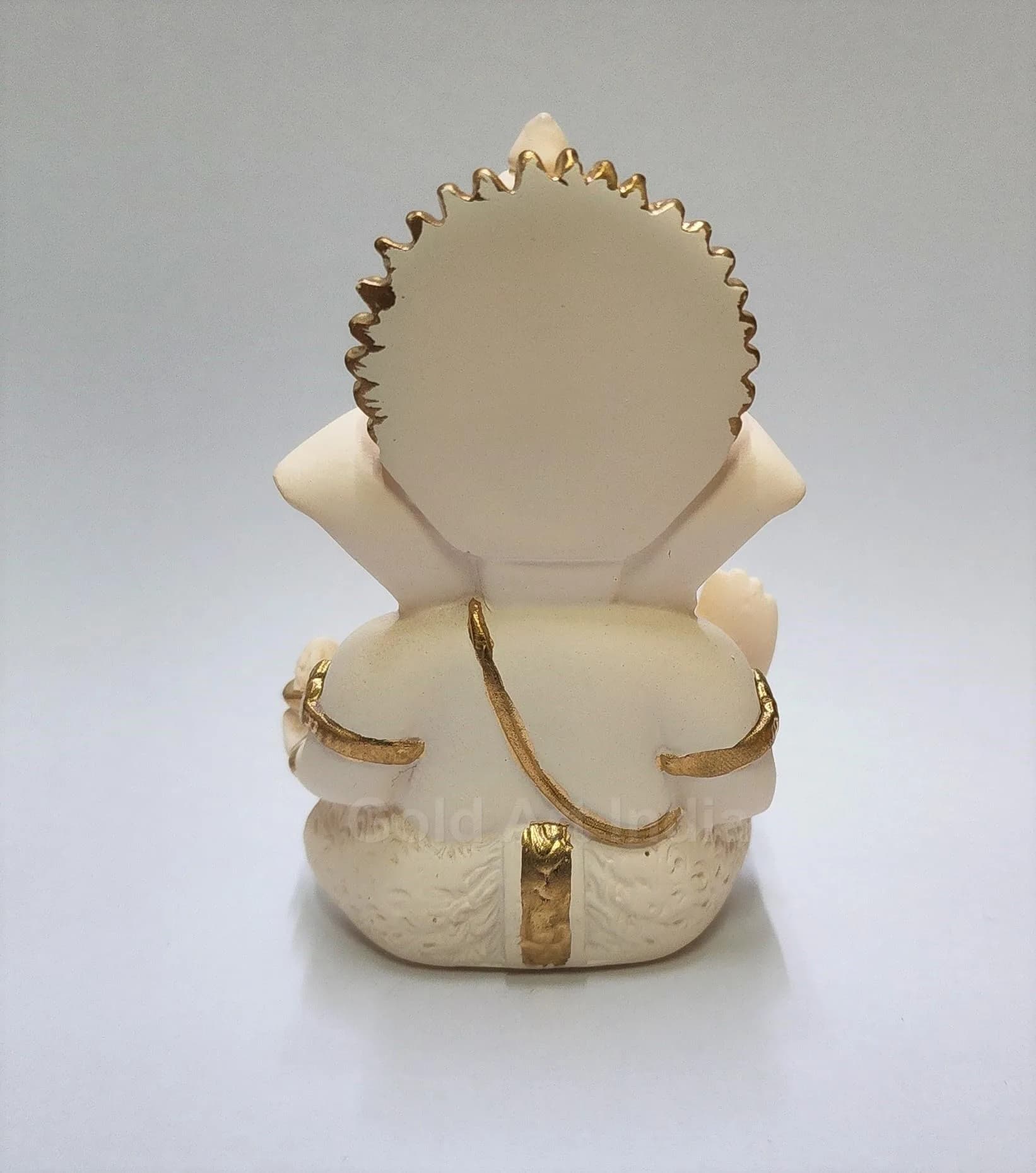 Gold Art India Ganesha Idol 8.9 cm (3.5 Inches) | Handcrafted Religious Figurine for Home Decor - view 3