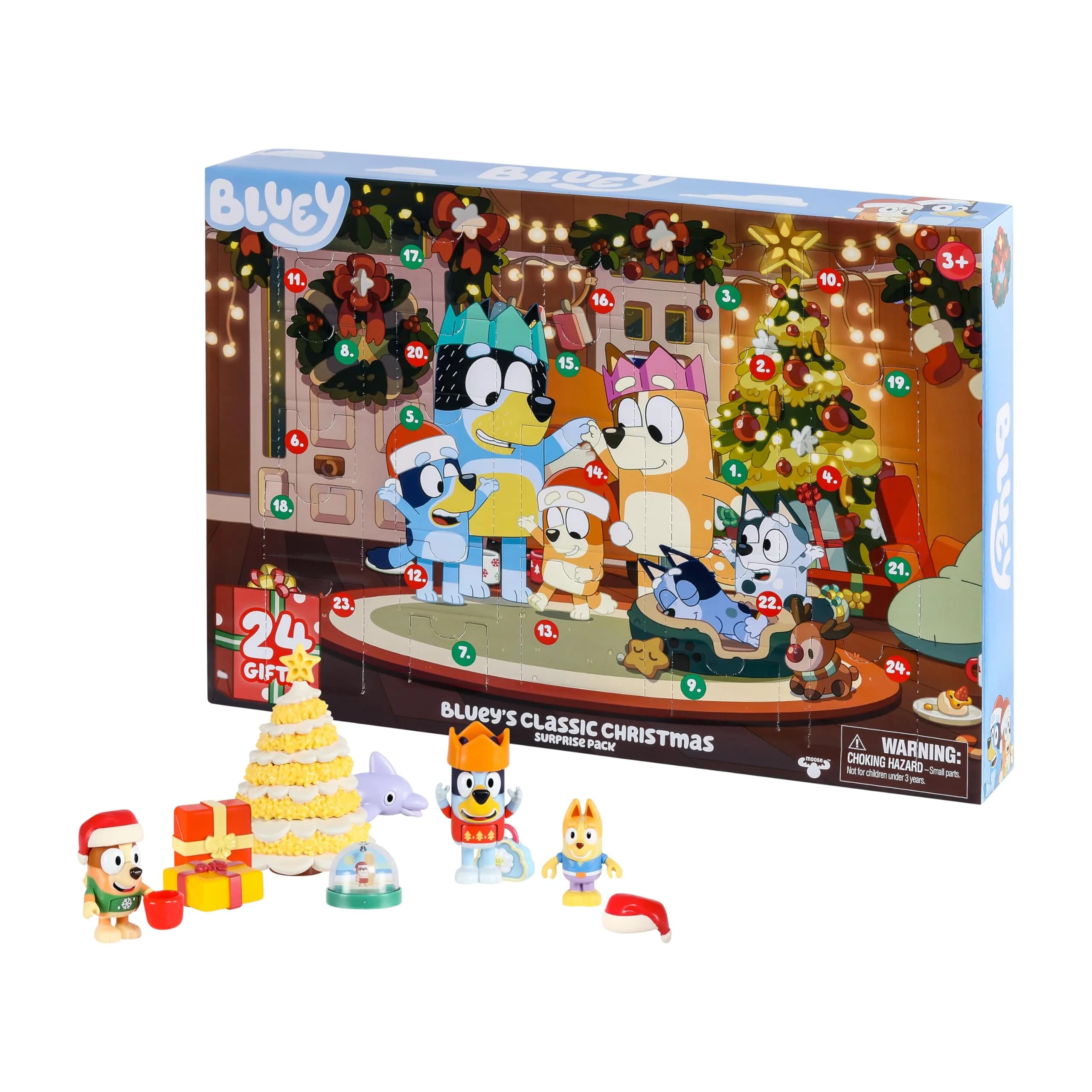 Bluey Advent Calendar 2026, 24 Days of Surprises, Mini Tree | Educational Toy for Kids Ages 3+ - main product image