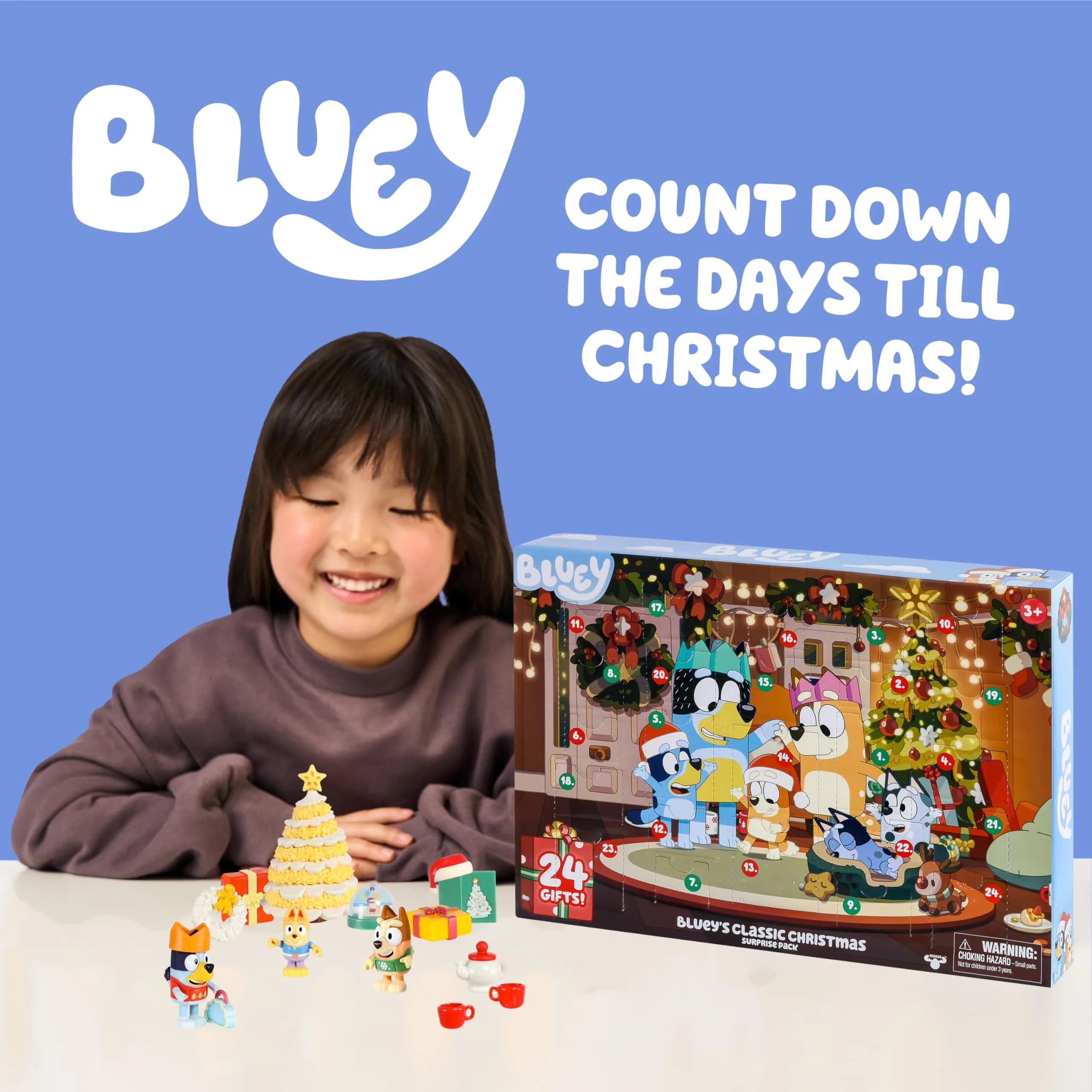 Bluey Advent Calendar 2026, 24 Days of Surprises, Mini Tree | Educational Toy for Kids Ages 3+ - view 2