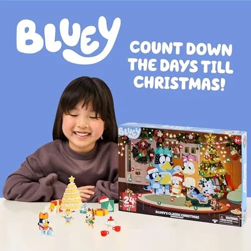 Bluey Advent Calendar 2026, 24 Days of Surprises, Mini Tree | Educational Toy for Kids Ages 3+ thumbnail 2