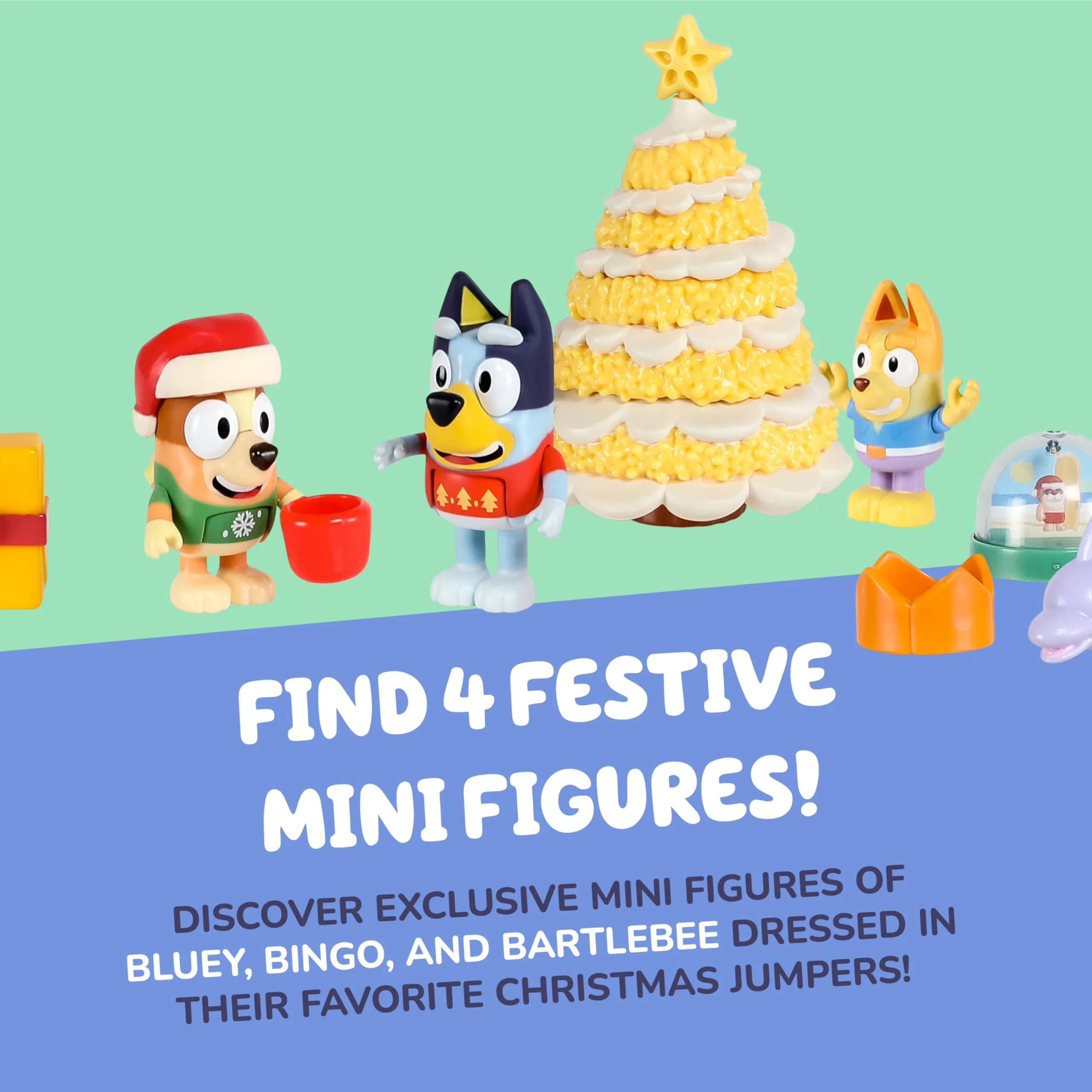 Bluey Advent Calendar 2026, 24 Days of Surprises, Mini Tree | Educational Toy for Kids Ages 3+ - view 4